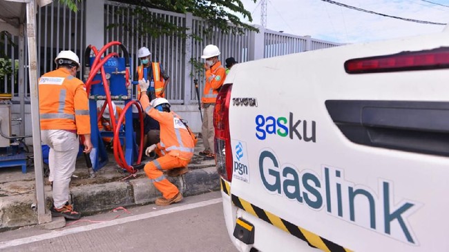 Pasokan gas bumi di dapur umum Wisma Atlet Kemayoran itu digunakan untuk menyediakan pangan bagi semua pihak yang terlibat dalam penanganan Covid-19.
