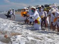FOTO: Melasti Sunyi Jelang Nyepi