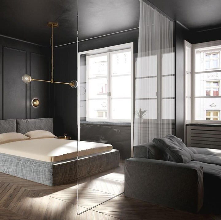 <p>Konsep monokrom adalah memadukan warna abu-abu, hitam, atau putih dalam satu ruangan kamar tidur. (Foto: iStock)</p>