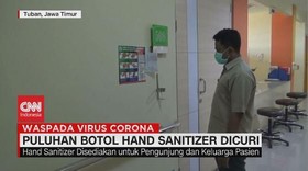 VIDEO: Puluhan Hand Sanitizer di RSUD Koesma Tuban Dicuri