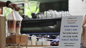 FOTO: Jaga Jarak Cegah Corona ala Barista Thailand