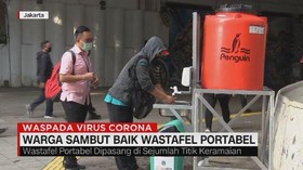 VIDEO: Warga Sambut Baik Wastafel Portabel di Jakarta