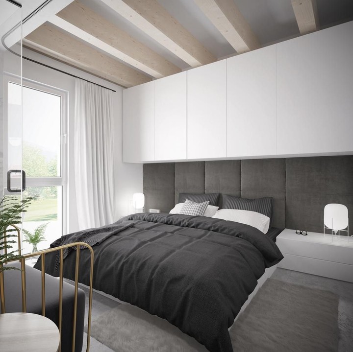 <p>Bila menggunakan dua warna, maka pencahayaan di kamar tidur perlu diperhatikan ya, Bun. (Foto: iStock)</p>