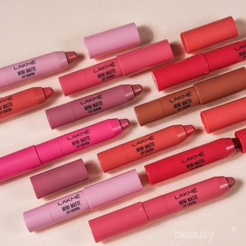 img-title Mini Matte Lip Crayon Lakme, Lipstik Mini Multifungsi untuk Blush On dan Eyeshadow