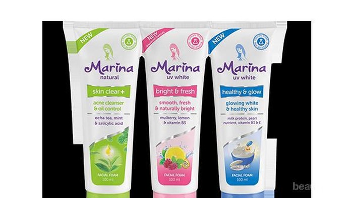 3 Varian Marina Facial Foam untuk Mencerahkan dan Membersihkan Wajah 3 Varian Marina Facial Foam untuk Mencerahkan dan Membersihkan Wajah
