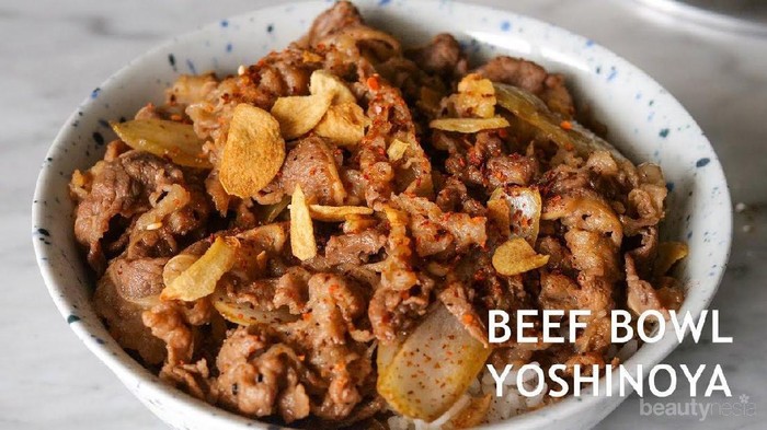 Resep Membuat Beef Bowl ala Yoshinoya, Super Hemat!