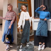 7 Ide Mix and Match Rok Denim Hits Tahun 2020 ala Fashion Influencer