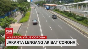 VIDEO: Jakarta Lengang Akibat Corona