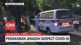VIDEO: Pemakaman Jenazah Suspect Corona di Surabaya