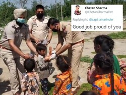 Polisi di India Borong Sayuran di Pasar Untuk Dibagikan Gratis