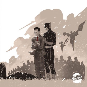 Gundala Putra Petir  Kirimkan Kekuatan untuk  Jokowi di Pemakaman