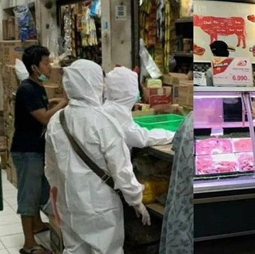 Alat Medis Langka, Viral Emak-emak Belanja ke Pasar Pakai APD