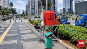Cegah Corona, Jakarta Sebar Wastafel Portable dan Disinfektan