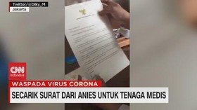 VIDEO: Secarik Surat Dari Anies Untuk Tenaga Medis
