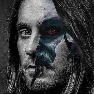 Wajah Seram Jared Leto di Poster Perdana Film 'Morbius'