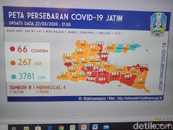 Ada 4.114 Kasus Corona di Jatim, Ini Sebarannya
