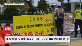 VIDEO: Pemkot Surabaya Tutup Jalan Protokol