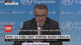 VIDEO - WHO: Uji Coba Obat Corona Sudah Dimulai