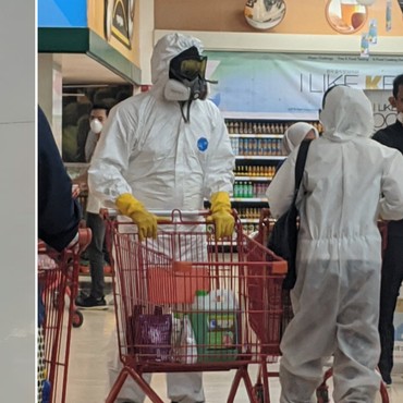Viral! Pakai APD Saat ke Supermarket, Dua Pengunjung Ini Diusir