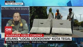 VIDEO: Lockdown Kota Tegal Diberlakukan Mulai Jam 12.00-24.00