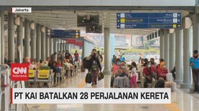 VIDEO: Cegah Corona, PT KAI Batalkan 28 Perjalanan Kereta