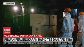 VIDEO: Ribuan Perlengkapan Rapid Test & APD Tiba
