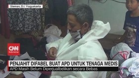 VIDEO: Penjahit Difabel Buat APD untuk Tenaga Medis