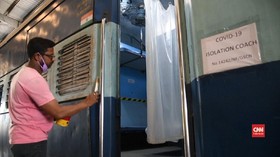 VIDEO: India Ubah Gerbong Kereta untuk Tampung Pasien Corona