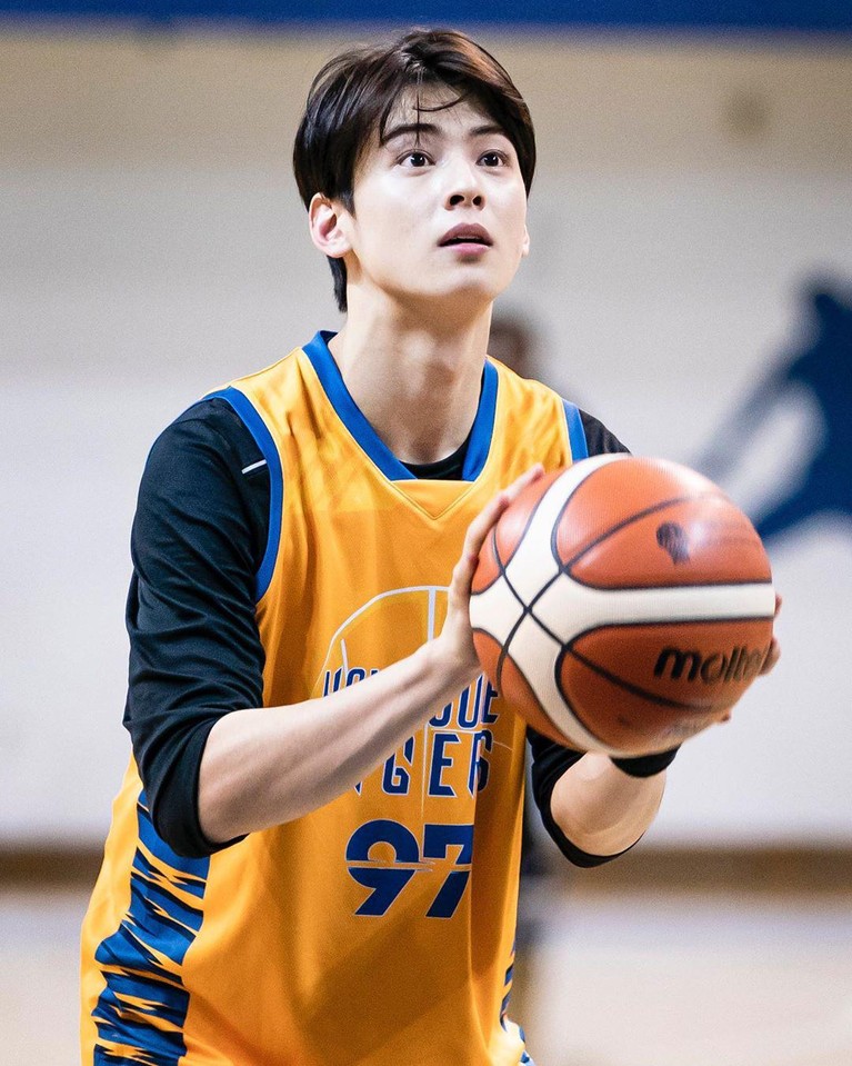 7 Foto Cha Eun Woo di Lapangan Basket, Makin Tampan saat Berkeringat Simak tujuh foto Cha Eun Woo di lapangan basket, yang semakin tampan saat berkeringat.