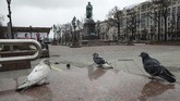 FOTO: Ketika Moskow Dikarantina akibat Corona Pemerintah Kota Moskow, Rusia, memerintahkan seluruh penduduk berdiam di rumah untuk mencegah penularan virus corona