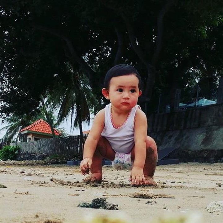 <p>Aih, nggemesin banget sih kamu, Nak.  (Foto: instagram: @donnymichael)  </p>