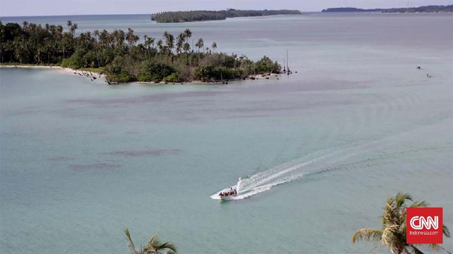 Destinasi wisata Pulau Banyak, Kabupaten Aceh Singkil. (CNN/Indonesia/Dani Randi)