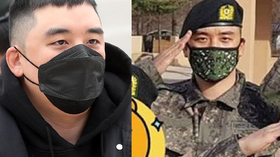 Jalani Wajib Militer, Ini Penampakan Seungri Kenakan Seragam Militer Penampilan pertama Seungri setelah tingga minggu menjalani wajib militer sedang berlatih menjadi pemimpin peleton brigade Altileri ke-5.