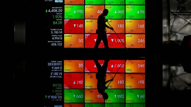 IHSG diprediksi melemah pada perdagangan Senin (26/4), ditopang kekhawatiran kenaikan kasus covid-19 di dunia dan minimnya sentimen penggerak.