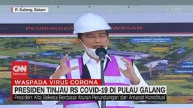 VIDEO: Jokowi Tinjau RS Covid-19 di Pulau Galang