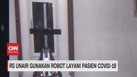 VIDEO: RS Unair Gunakan Robot Layani Pasien Covid-19