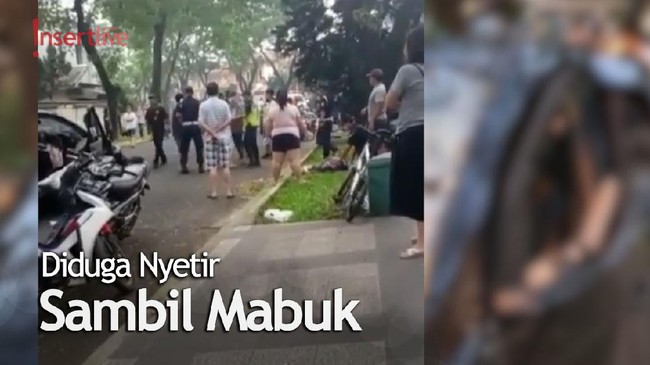 Detik-detik Mobil Aurelia Tabrak Pejalan Kaki dan Anjingnya