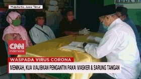 VIDEO: KUA Wajibkan Pengantin Pakai Masker & Sarung Tangan
