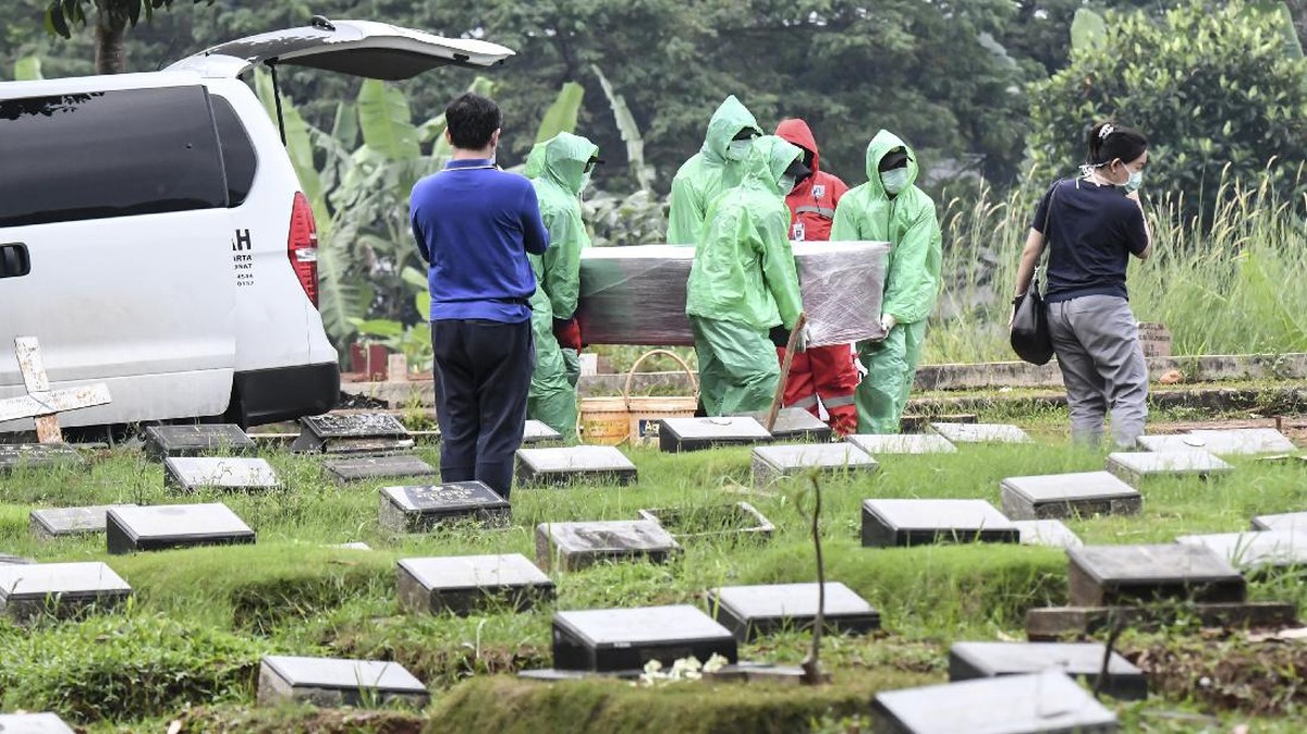 FOTO: Pemakaman Khusus Pasien Corona yang Meninggal