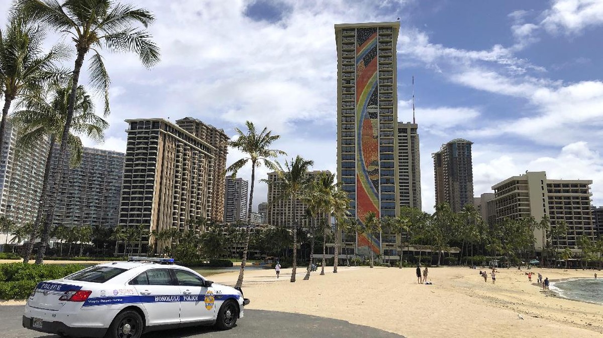 FOTO: Pemandangan Sepi Akibat Corona di Hawaii