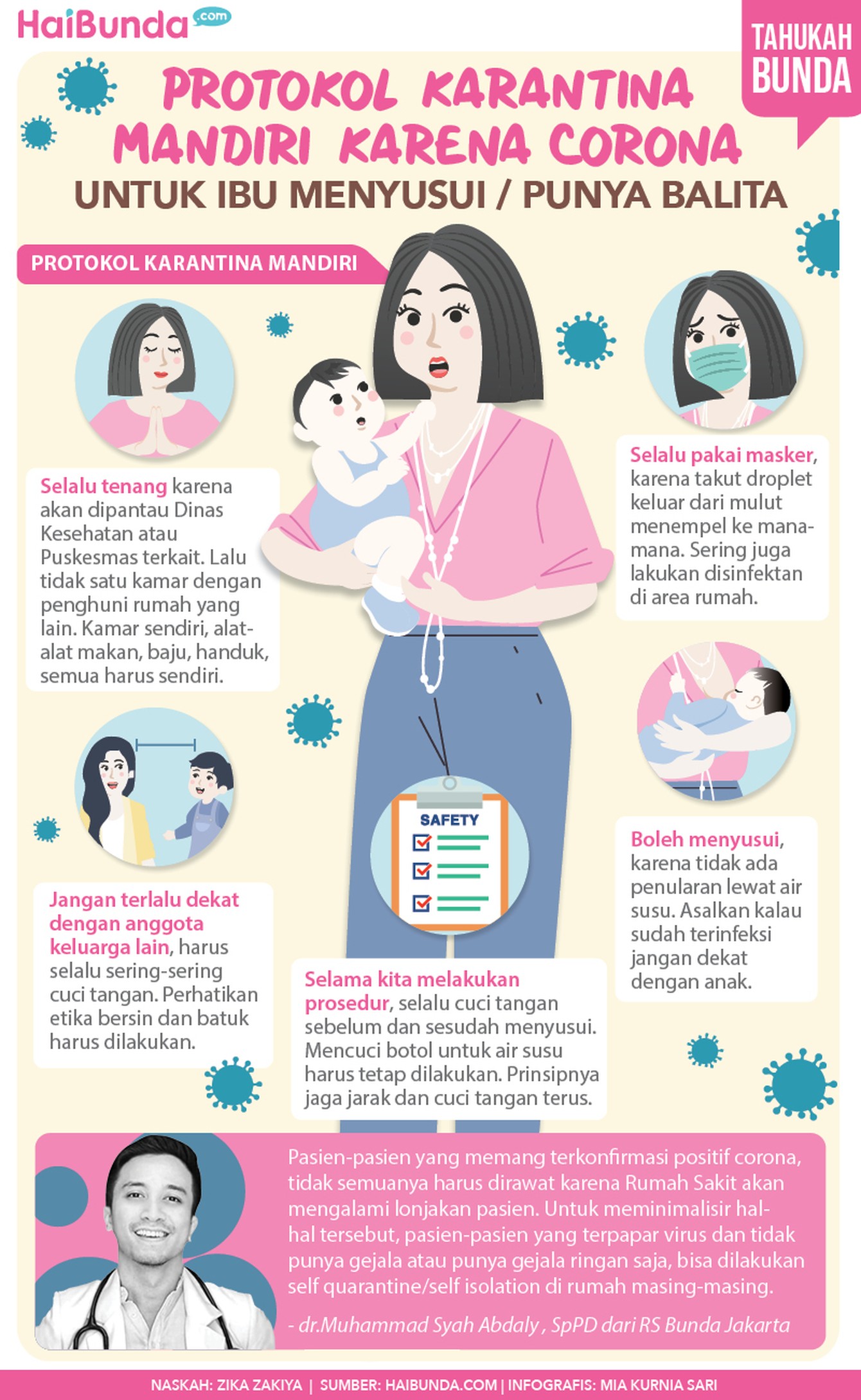 Tips Karantina Mandiri Saat Corona untuk Ibu Menyusui atau Punya Balita Karantina mandiri dibutuhkan ketika Bunda terpapar Corona dan mengalami gejala ringan atau pun tanpa gejala.