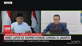 VIDEO: Anies Lapor ke Wapres Kondisi Corona di Jakarta