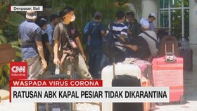 VIDEO: Ratusan ABK Kapal Pesiar Dari AS Tidak Karantina