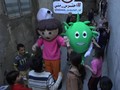VIDEO: Dora dan Kung Fu Panda Lawan Virus Corona di Gaza