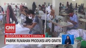 VIDEO: Pabrik Rumahan Produksi APD Gratis