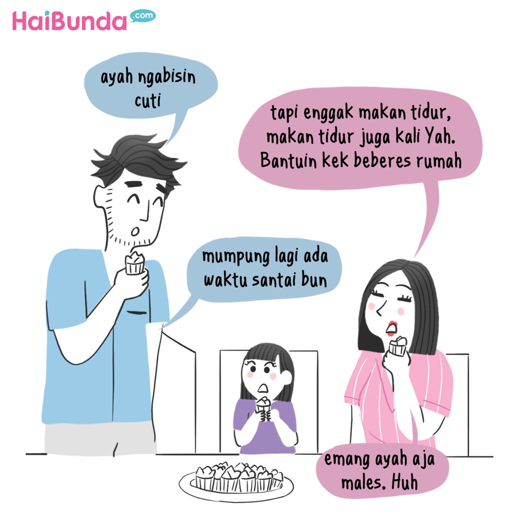Beragam aktivitas dilakukan Bunda, Ayah dan Kakak ketika ada karantina mandiri karena pandemi Corona.