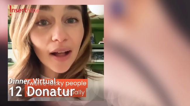 Cara Unik Emilia Clarke Menggalang Dana Untuk Pasien Corona