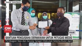 VIDEO: Bantuan Pengusaha Dermawan Untuk Petugas Medis