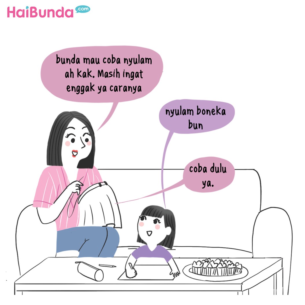 Beragam aktivitas dilakukan Bunda, Ayah dan Kakak ketika ada karantina mandiri karena pandemi Corona.
