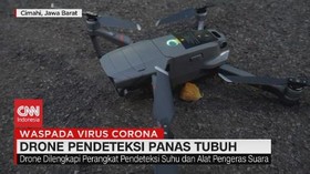 VIDEO: Drone Pendeteksi Panas Tubuh Ala Polres Cimahi